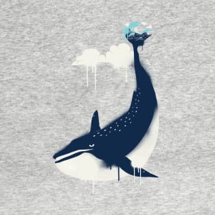 Blue Whale and Surfer T-Shirt